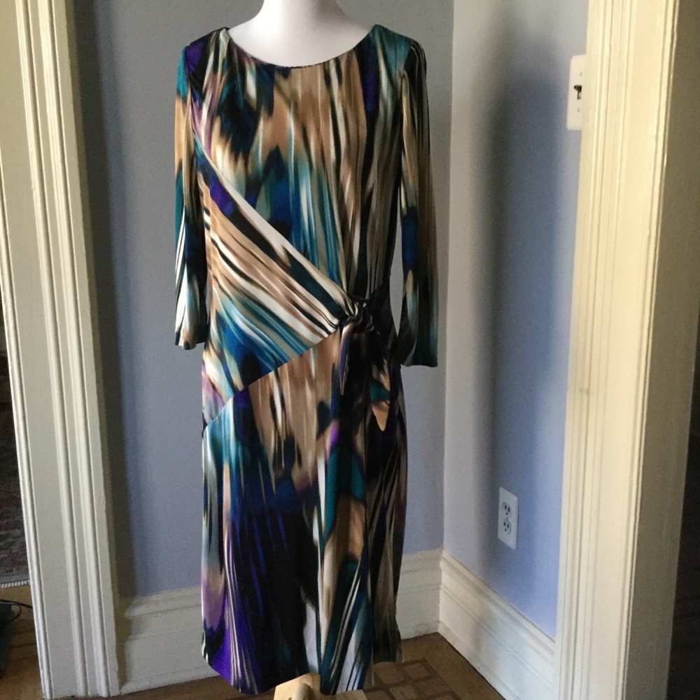 Flattering Calvin Klein dress with side tie